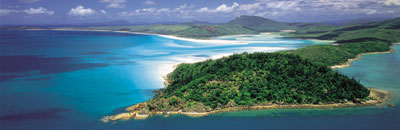 Photo of Hill Inlet situated on the northern side of Whitsunday Island.
