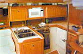 Galley of the Catalina 36, self charter sailing vessel in The Whitsundays