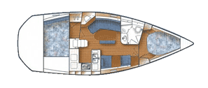 Layout of the Catalina 36