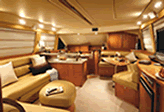 Interior view of your luxury cruiser, Riviera 47