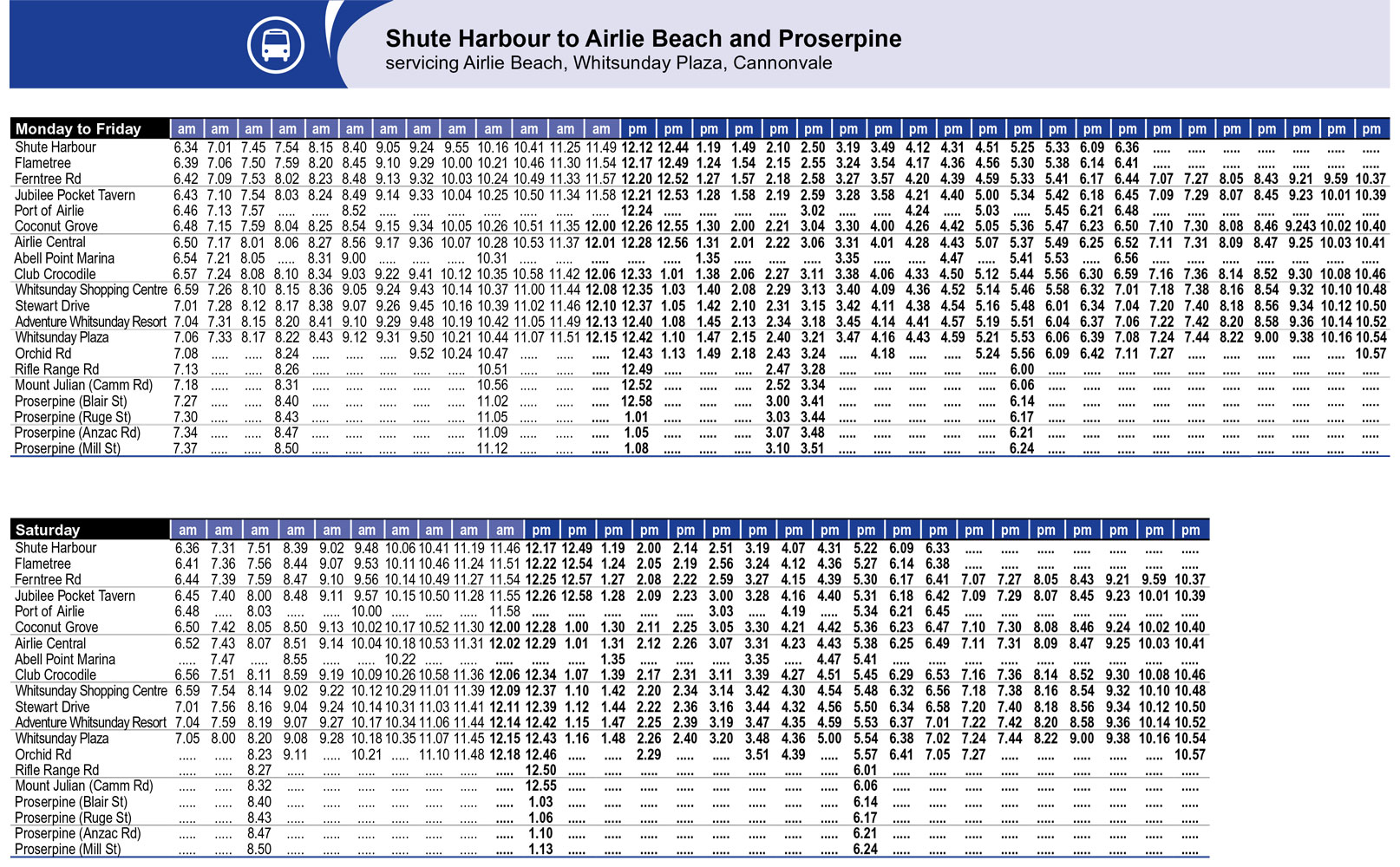 bay travel 18 timetable